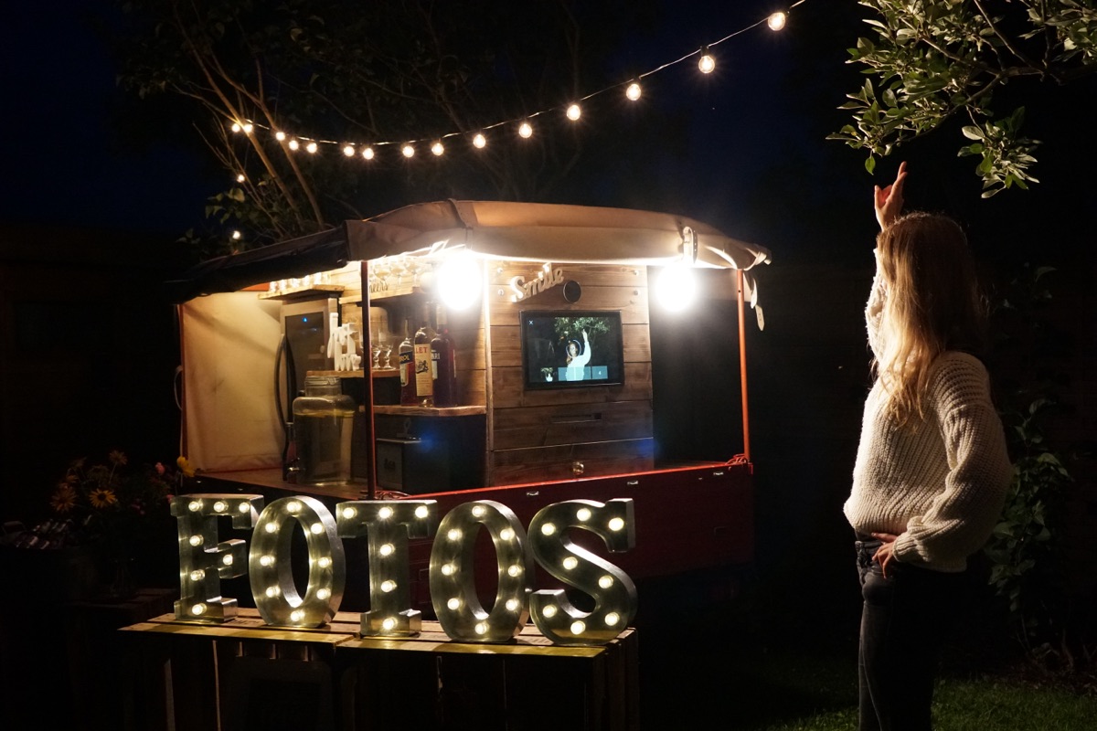 Fotobox Ape Bella – Detailansicht Dekoration